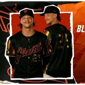 San Francisco SF Giants African American Heritage Jersey Sz M 8/30/25 Free Ship
